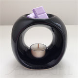 CERAMIC OIL BURNER - Round | WARMER/MELTER For Scented Wax Melts, Fragrance Oils and Essential Oils