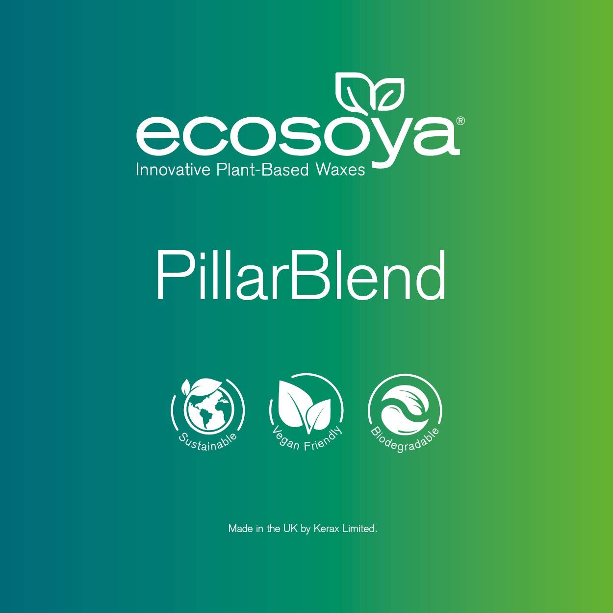 ECOSOYA pillar blend PURE SOY WAX  100% Natural candle, melt, tart, making Supplies