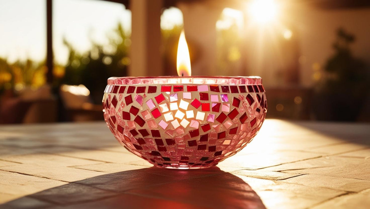 Mosaic Candle Holder