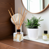 Small Room Reed Diffuser | 160ml Square Glass Scented Set